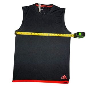 Adidas Black Sleeveless Top with Red Accents